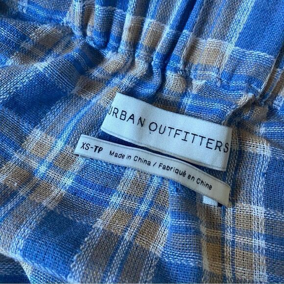 Urban Outfitters Plaid Halter Apron Dress XS Cottagecore Festival Summer - Picture 4 of 12
